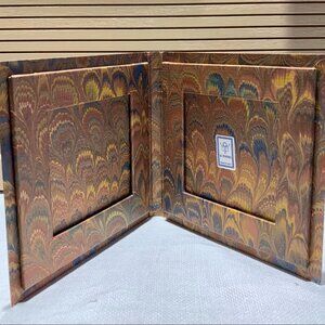 NEW Vintage Il Papiro Bi-Fold Picture Frame